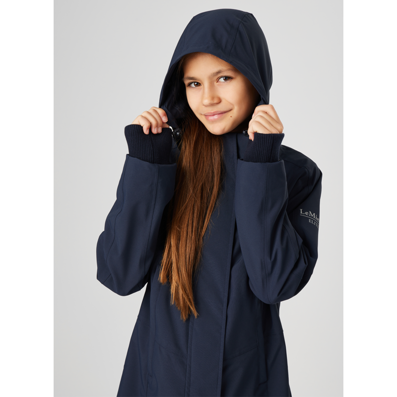 LeMieux Junior Pro Waterproof Coat - Navy-5